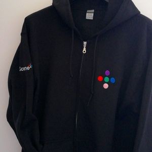 Scene points zip up hoodie